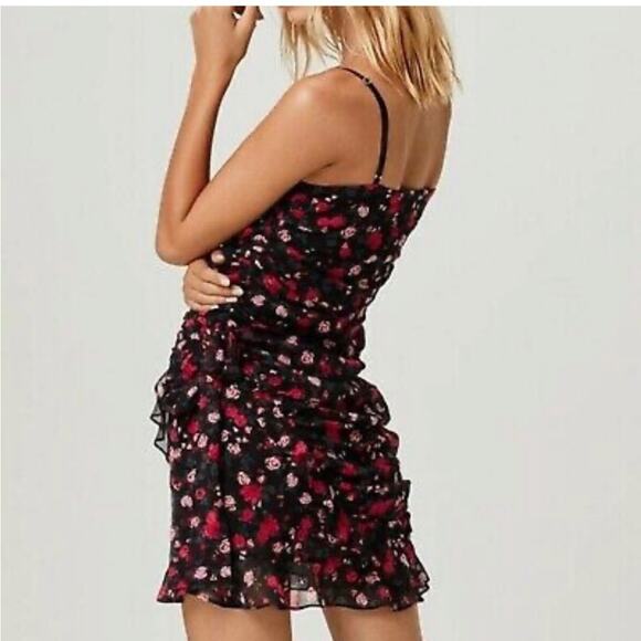 NWT For Love & Lemons Hawn Ruffle Floral Mini Dress S - Picture 6 of 12